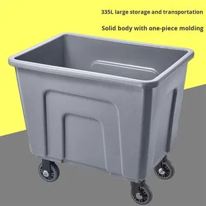 Keranjang daur ulang <span class=keywords><strong>Linen</strong></span> Hotel dengan pemisah basah kering keranjang bersama plastik untuk pembersih ruang cucian - Product Image 2