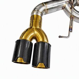 Sistema de Escape Trasero para <span class=keywords><strong>BMW</strong></span> <span class=keywords><strong>X3</strong></span> G01 X4 G02 B58 3.0T, Escape Valvetronic de Acero Inoxidable T304 con Puntas Cuádruples de Fibra de Carbono - Product Image 3