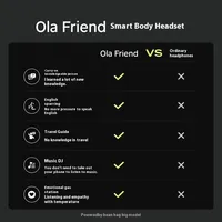 Écouteurs ouverts Ola Friend Ola11, intelligents avec IA, pour le sport, Bluetooth, réduction du bruit d'appel, affichage LED de la batterie, écouteurs originaux JL