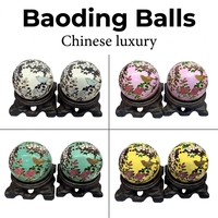 Boules de Baoding en métal de luxe chinoises, boules de massage anti-stress, jouet d'exercice pour les mains, cadeau de Noël, personnalisable