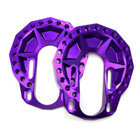 High-Precision Cnc Machining purple Anodized Aluminum Heat Sink Strict Screw Tolerance Cnc Machining Metal Parts