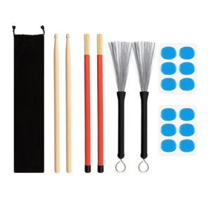 Vente en gros d'accessoires d'instruments de musique Kit de batterie Baguette de batterie <span class=keywords><strong>Brosse</strong></span> métallique 19 faisceaux Baguette de bambou Set de batterie Accessoires de percussion - Product Image 6