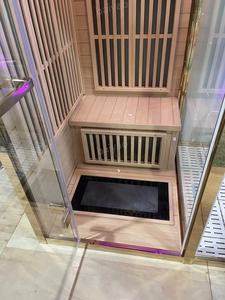 Cabine de sauna et de douche à vapeur combinée de luxe avec commande tactile et jets de massage, salle de spa 2 en 1 pour spa à domicile et relaxation - Product Image 5
