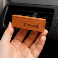 Diffuseur de parfum pour voiture en bois SOCELI, clip de ventilation de luxe, diffuseur de parfum en bois solide, parfum pour l'intérieur de la voiture, logo personnalisé OEM