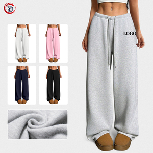 <span class=keywords><strong>Pantalon</strong></span> <span class=keywords><strong>de</strong></span> jogging personnalisé pour <span class=keywords><strong>femme</strong></span>, doublé polaire, taille en V, coupe large, chaud pour l'hiver, idéal pour le <span class=keywords><strong>travail</strong></span> - Product Image 1