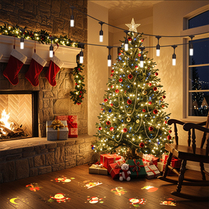 Guirnalda de Luces LED para Exteriores, Impermeable, para Jardín, Navidad, Varios Estilos, Luces Decorativas de Proyección Navideña con LED Intermitente - Product Image 4