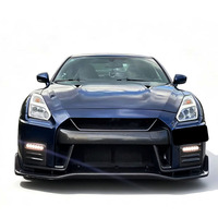 Kit carrosserie semi-carbone pour Nissan GTR R35 2008-2017 : pare-chocs avant et arrière, jupes latérales, calandre, capot moteur