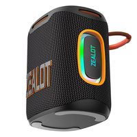Zealot S122 RGB Portable 25W pour enceinte avec batterie 6000mAh, prise en charge TF/USB/AUX pour utilisation intérieure et extérieure