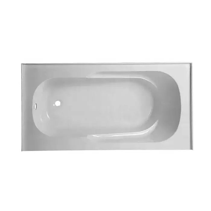 Caliente bañera de acrílico de 3-pared alcoba bañera