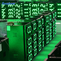 Panneau led de station-service personnalisé 7 segments affichage led panneaux de prix pour stations-service pompe topper