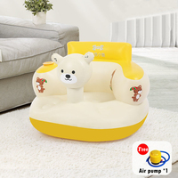 Canapé-lit gonflable portable pour enfants, idéal pour salon, coin détente, dortoir, extérieur ou voiture
