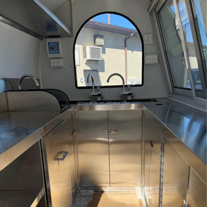 Remolque de Comida Móvil Pequeño, Totalmente Equipado, Carrito de Comida Rápida, Carrito de Café, Carrito de Helados, Carrito de Hot Dogs, Camión de Comida de Acero Inoxidable - Product Image 6
