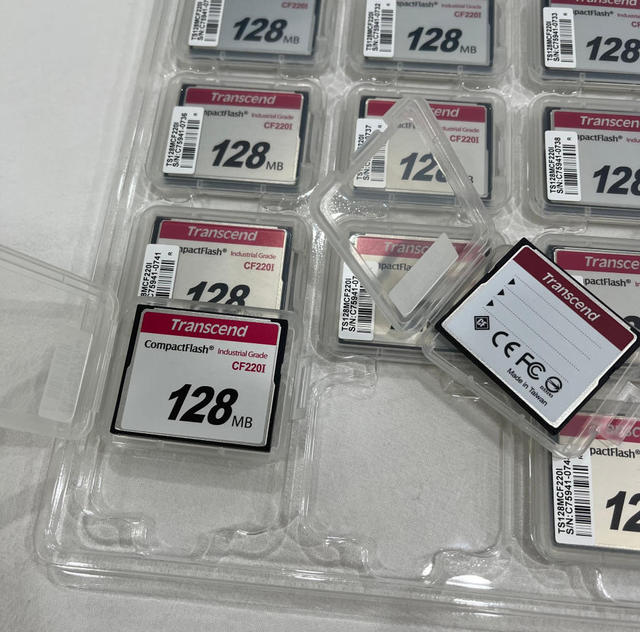 CF Card Memory Card 128MB Industrial Grade ULTRA Wide Temperature 3 Year Warranty SLC NAND Flash Original Chipsets Black Plastic