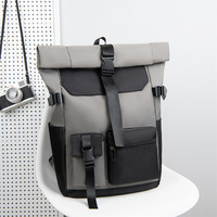 Vente en gros, sac à dos à roulettes étanche Simple et personnalisé de 17 pouces, sac à dos de voyage d'affaires pour ordinateur portable pour hommes