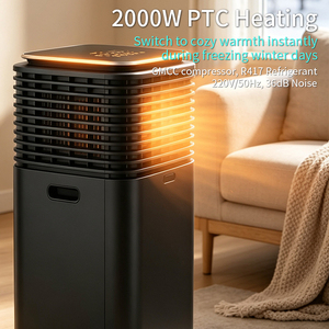 เครื่องปรับอากาศแบบตั้งพื้นเคลื่อนย้ายได้ JCD รุ่นใหม่ 14000BTU สำหรับห้องพัก 110-220V YDKTH8107-14000 ดีไซน์ประหยัดพลังงาน - Product Image 4