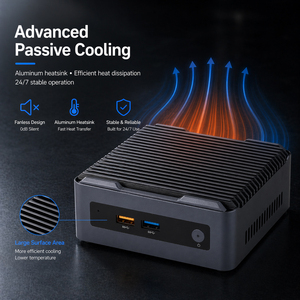 Qotom 8th คอมพิวเตอร์ขนาดเล็ก <span class=keywords><strong>NUC</strong></span> Quad Core J5005 Quad Core Dual DDR4 16GB <span class=keywords><strong>ราคา</strong></span>แบร์โบนเดสก์ท็อปมินิพีซี - Product Image 4
