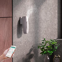 Diffuseur d'huiles essentielles électrique au design moderne, nébuliseur à air froid, construction métallique murale, capacité de 100 ml, utilisation à domicile ou à l'hôtel, boîte cadeau