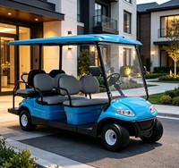 Carrito de Golf A617.4+2 para 6 Pasajeros, Apto para Caminos Internos Cerrados