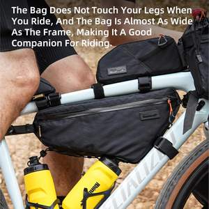 Bolsa de bicicleta ligera y transpirable con muestra gratis para almacenamiento de tubo superior que ofrece diseño de Material Oxford ajustable - Product Image 5