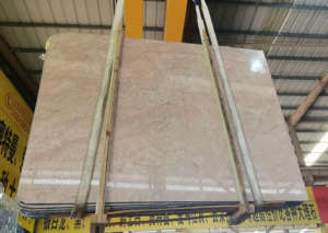 Камень из натурального камня полированный глянцевый мрамор розовая кремовая мраморная плита для стен и пола - Product Image 6