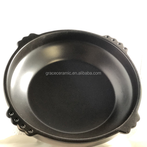 Ciotole Tradizionali Etiopi in Ceramica Porcellana da 15 Pollici, Grandi Piatti con Manico per Servire - Product Image 3