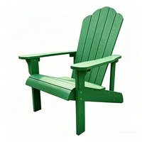 Chaises Adirondack en plastique modernes, durables, avec structure en acier, imperméables, de haute qualité, pour jardin et terrasse