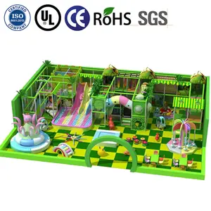 Personalizada jungla tema interior parque infantil suave equipo de juego con Ball Pit