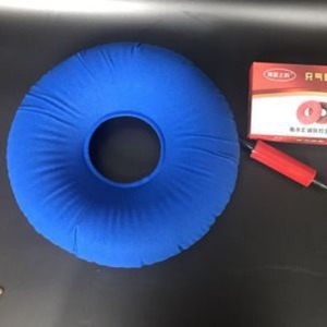 Medical Inflatable Seat <b>Cushion</b> <b>Round</b> Blue Pvc Anti Bedsore Wheelchair <b>Cushion</b> For Paralyzed Patients One Size - Product Image 1