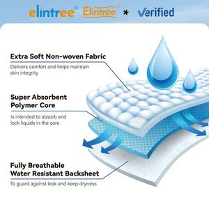 Elintree all'ingrosso pannolini personalizzati per incontinenza biancheria intima anziana Ultra spessa ad alto assorbimento usa e getta pannolini per adulti - Product Image 3