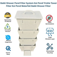 Système de filtration biologique aérobie puissant pour bassin à koïs, filtre Bakki, cascade de filtration Bakki pour bassin à koïs de jardin