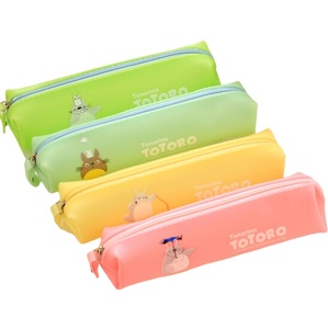 New Solid Color PU Pencil case Custom Different Colors Suitable for Students to Carry to <b>School</b> - Product Image 1
