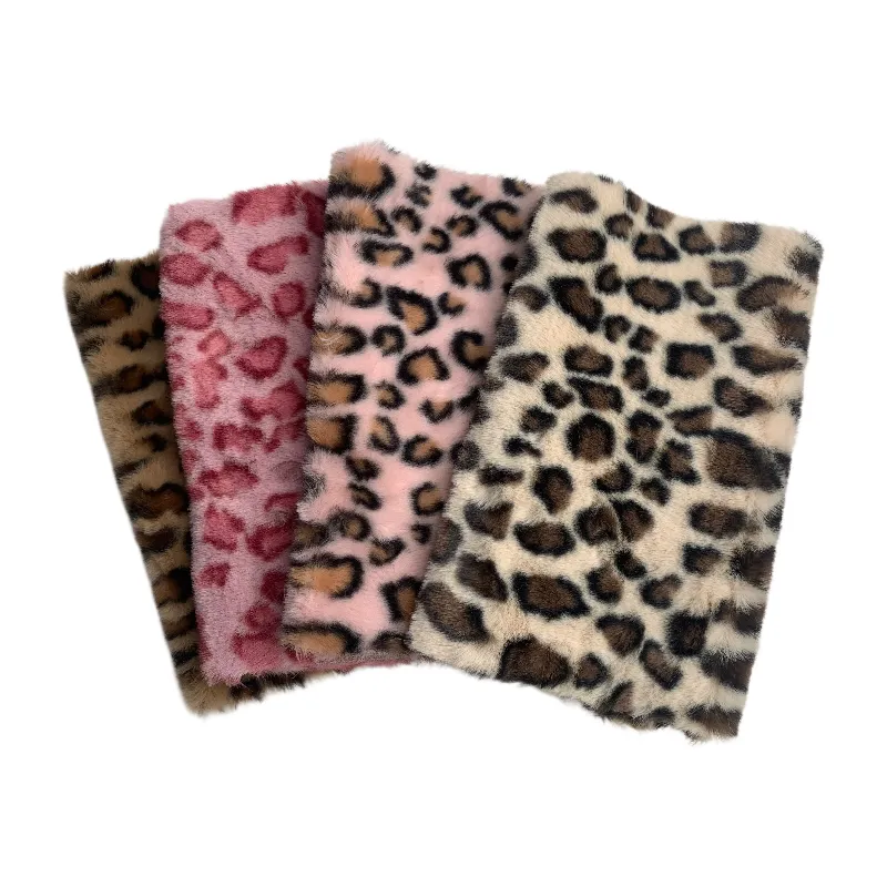 25*45 см винтажная леопардовая ткань из искусственного меха тигра для ручной работы сумка для одежды аксессуары для волос DIY стеганые материалы