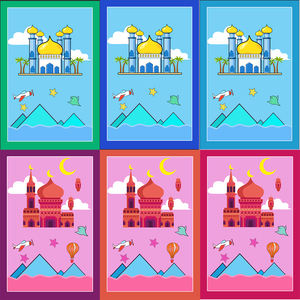 थोक कस्टम पूजा कंबल बच्चों मोटी इस्लेमिक मुस्लिम प्रार्थना रग बच्चे प्रार्थना चटाई - Product Image 2