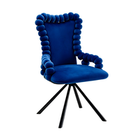 Chaise de salle à manger en velours, style populaire, haute durabilité, vente en gros d'usine, support OEM & ODM, pour mobilier de maison