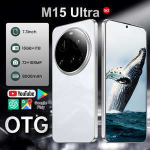 Thực Chất lượng cao nhà máy 5g M15 siêu điện thoại thông minh 7.3-inch HD màn hình Android 14 16GB + 1TB Deca <span class=keywords><strong>core</strong></span> CPU toàn cầu điện thoại di động - Product Image 4