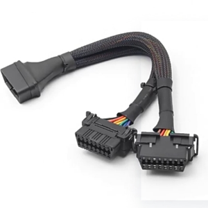 OBD PVC-klemtype vrouwelijke connector volledige naald volledige lijn motoranalysator omgebouwde kabel 30cm fabriek - Product Image 4