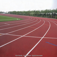 Matériel de piste athlétique en PU écologique, non toxique, absorbant les chocs, résistant à l'usure et aux intempéries pour parcs sportifs communautaires, provenant de Chine