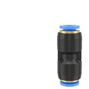Connecteur de tuyau d'air pneumatique bleu PU4/6/8/10/12/14/16 mm en plastique à connexion rapide bidirectionnelle, droit, pour tube de 8 mm - Product Image 3