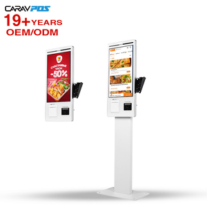 Nhà hàng 24 27 32 inch màn hình cảm ứng không dùng tiền mặt POS thức ăn nhanh tự dịch vụ đặt hàng thanh toán thiết bị đầu cuối kiosk tầng đứng máy - Product Image 1