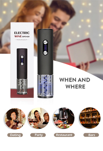 Produits les plus vendus 2024 <span class=keywords><strong>Amazon</strong></span> Unique <span class=keywords><strong>tire</strong></span>-<span class=keywords><strong>bouchon</strong></span> <span class=keywords><strong>électrique</strong></span> approuvé par la FCC ouvre-bouteille de vin avec affichage de la batterie - Product Image 6
