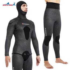 DIVE&SAIL Muta Subacquea e da Pesca Subacquea in Neoprene 3MM 5MM Camo, Due Pezzi, con Cappuccio, Unisex, Per Tutte le Stagioni - Vendita all'Ingrosso - Product Image 3