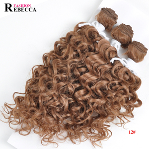 Rebecca Fashion-mechones de pelo sintético de alta calidad, extensiones de pelo sintético populares, oferta - Product Image 4