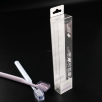 Boîte en acétate PET transparente recyclable personnalisée en direct d'usine pour l'emballage des brosses à dents