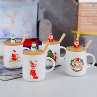Tasses à café en céramique minimalistes de luxe personnalisées, de la meilleure qualité, fabriquées au Fujian, pour Noël