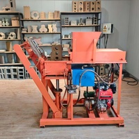 Machine de fabrication de blocs de pavés creux autobloquants en briques d'argile hydrauliques diesel, facile à utiliser, 220V/380V, pour ligne de production de pavés et de bordures.