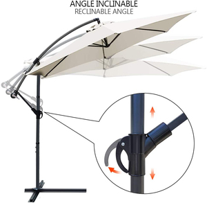 <span class=keywords><strong>Parasol</strong></span> d'extérieur Uplion Hitite 2026, <span class=keywords><strong>parasol</strong></span> de jardin en acier <span class=keywords><strong>pour</strong></span> l'été, résistant au vent, <span class=keywords><strong>protection</strong></span> solaire avec base - Product Image 4
