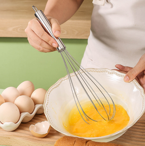 8/10/12 inch trứng thép không gỉ Beater cầm tay <span class=keywords><strong>Whisk</strong></span> kem bọt Maker trứng máy xay sinh tố Nhà Bếp Nấu ăn nướng tiện ích - Product Image 6