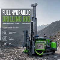 Foreuse hydraulique sur chenilles pour exploration en milieu tropical WD-C400 400m avec contrôle hydraulique complet et mobilité sur chenilles