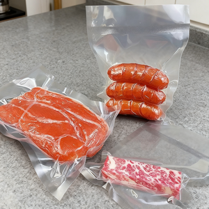 Bolsas de Vacío Transparentes Lebei con Cierre <span class=keywords><strong>Ziploc</strong></span> de 1 Galón, con Relieve, Plástico de Grado Alimenticio Coextruido, Bolsa para Empacar Camarones - Product Image 3