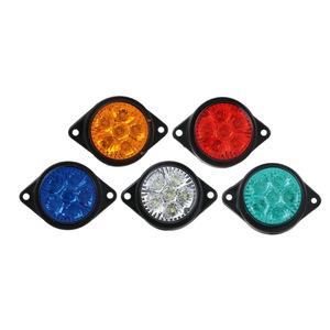 Đèn báo rẽ <span class=keywords><strong>LED</strong></span> hình dưa hấu trong suốt 12-24V, siêu bền, hình tròn, mới - Phụ kiện đèn xe khác - Product Image 3